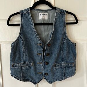Old Navy Light Blue Denim Vest